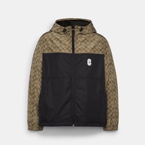 Coach Outlet Reversible Full Zip Windbreaker hoodie